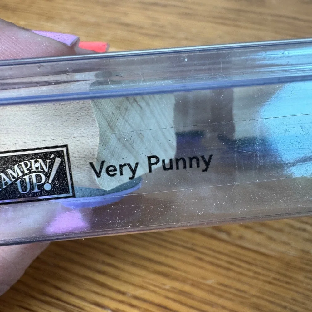 Stampin Up Very Punny Wood Mounted Rubber Stamp Set of‎ 8 Animals 2007 Retired
